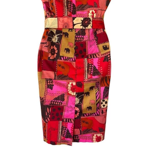 Russell Kemp Patchwork Animal Safari Print Dress - Picture 4 of 12